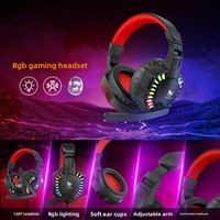 Clavier, souris, casque, haut-parleurs et tapis de souris filaires lumineux TWOLF TF880 USB 5-en-1 - versions russe, espagnole et arabe