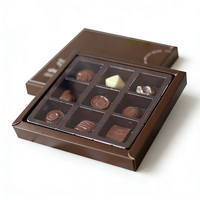 Boîte à bonbons en papier personnalisée, emballage biodégradable, boîte à dessert de luxe pour mariage, boîte à chocolat au coco avec séparateur