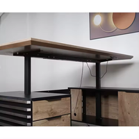 Chef de direction moderne et intelligent, bureau debout de luxe, bureau de direction à hauteur réglable, bureau électrique