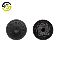 Kancing Jeans Logam Logo Bulat Hitam Jeans Kustom Kancing Keling untuk Pakaian