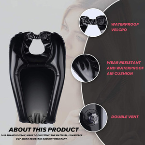 PVC shampooing bol Portable <span class=keywords><strong>gonflable</strong></span> cheveux lavabo évier maison noir personnes âgées Patient handicapé alité rinçage coupe enceinte plateau - Product Image 6