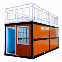 Casa Contenedor Plegable en Oferta, Suministro Directo de Fábrica, Vivienda Prefabricada Portátil y Plegable para Alojamiento en Obras de Construcción
