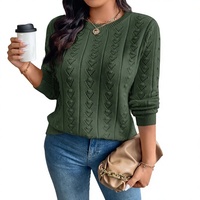 Suéter de Invierno de Alta Calidad para Mujer, 100% Algodón, Bordado, Diseño Personalizado, Logotipo Frontal, Estilo Casual, 300 GSM, Exportación