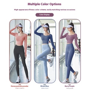 Conjunto de Pilates Profesional para Mujer, Nuevo Modelo 2025, Ropa de Yoga de Manga Larga para Correr por la Mañana y Ejercicio en el Gimnasio, OEM - Product Image 3