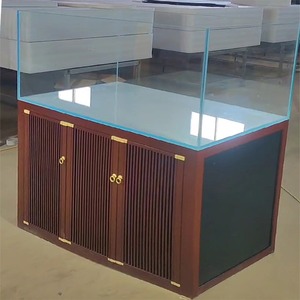 Aquarium en verre rectangulaire ultra-transparent sur mesure - Aménagement paysager écologique pour bureau - Product Image 2