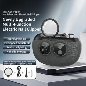 Cortauñas Eléctrico Multifuncional con Luz LED y <span class=keywords><strong>Lupa</strong></span>, Cortador de Uñas Seguro y Sin Dolor para Adultos y Personas Mayores - Product Image 4