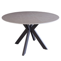 Meubles de haute qualité, table à manger ronde en pierre de style nordique moderne pour la salle à manger, la cuisine