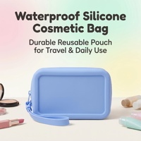 Porte-monnaie rectangulaire en silicone personnalisé avec logo, grand porte-cartes, petite pochette à monnaie, pochette à clés, étui pour écouteurs, sac de rangement pour documents d'identité, idéal pour les voyages