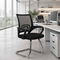 Chaise de bureau élégante et moderne, pivotante, ergonomique, réglable en hauteur, avec base en nylon et dossier en maille rouge, pour la maison, l'école et l'hôtel