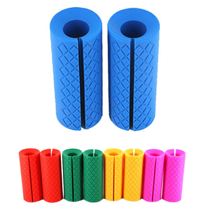 Poignée en silicone épaisse avec logo personnalisé pour la musculation et le fitness - Product Image 2