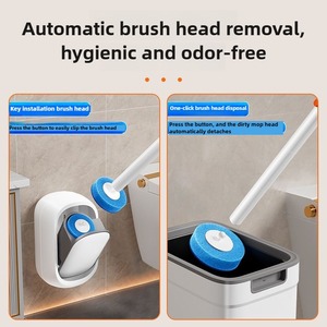 Dùng Một Lần Treo Tường Nhà Vệ Sinh Bàn Chải Với Vệ Sinh Sử Dụng Duy Nhất Đầu Cho Dễ Dàng Và Vệ Sinh Nhà Phòng Tắm Nhà Vệ Sinh Làm Sạch - Product Image 2