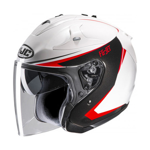 หมวกกันน็อคมอเตอร์ไซค์ <span class=keywords><strong>Hjc</strong></span> <span class=keywords><strong>Fg</strong></span>-<span class=keywords><strong>Jet</strong></span> สีขาว ดำ แดง ไฟเบอร์กลาส ไซส์ XL ทรงเจ็ท - Product Image 1