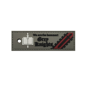 <strong>WarHammer</strong> 40K PVC Soft Rubber Keychain Pendant Templar Samurai Chest Band Morale Badge with Velcro-<strong>Patches</strong> Genre - Product Image 6