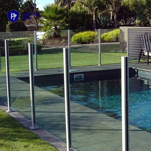 Sistema de barandilla de vidrio de canal en U de aluminio Barandilla automática de vidrio para escaleras y balcones con accesorios Balaustradas y pasamanos - Product Image 2