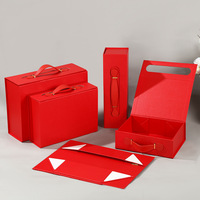 Boîte cadeau pliable Shengcan avec fermeture magnétique et poignée, emballage rigide en papier pour cadeaux vestimentaires