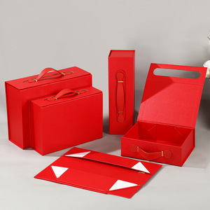 Caja de Regalo Plegable Shengcan con Cierre Magnético y Asa, Empaque Rígido de Papel para Regalos de Ropa - Product Image 5