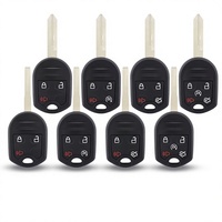 Coque de clé télécommande de remplacement pour voiture avec lame HU101 FO38 à 3/4/5 boutons pour Ford Escape Fiesta Focus Transit Edge Explorer Fusion
