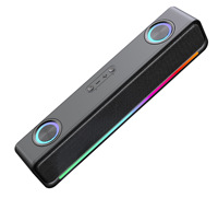 Barre de son avec impression UV RGB, haut-parleur Bluetooth, système home cinéma, son surround stéréo, pour PC, ordinateur portable, jeux vidéo