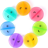 Offre Spéciale : Boîte de Rangement Hebdomadaire à 14 Compartiments pour Pilules, en Plastique Transparent, Taille et Couleur Personnalisables, avec Logo – Conteneur de Stockage de Comprimés