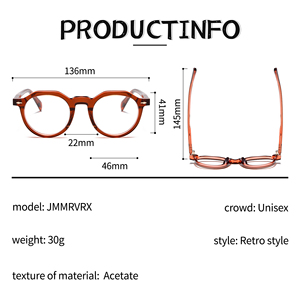 Monture de lunettes optiques pour hommes de haute qualité, à la mode, transparente, avec cadre miroir et design antidérapant, vente chaude - Product Image 5