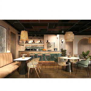 Restaurant Full Room Customization Furniture Sets interior design Commercial Display Bar counter Decoration Shop Renovation - Product Image 1