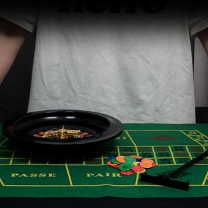 Ensemble de <span class=keywords><strong>jeu</strong></span> de casino Roue de <span class=keywords><strong>roulette</strong></span> de 10 pouces <span class=keywords><strong>Tapis</strong></span> de table de <span class=keywords><strong>jeu</strong></span> Texas Hold'em Balles de <span class=keywords><strong>roulette</strong></span> de 60 jetons Râteau Produit de machine à mélanger - Product Image 2