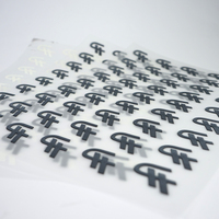 Autocollant de transfert thermique en silicone souple 3D personnalisé avec logo en silicone pour vente en gros