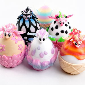 Figurine de décoration de Pâques en forme de dragon imprimée en 3D, ornement de bureau en PLA, coloré, qui brille dans le noir, cadeau pour enfants - Product Image 5