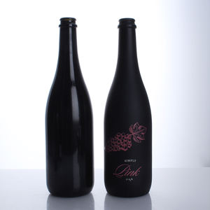 Vente en gros de bouteilles vides en verre champagne noir de 750ml bouteilles de vin en verre vin rouge bouteilles de <span class=keywords><strong>Bordeaux</strong></span> - Product Image 1