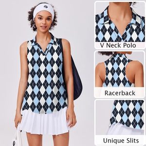 FOXA Chemise de golf sans manches pour femme, col à revers, séchage rapide, débardeur athlétique à col en V - Product Image 4