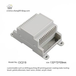 Caja eléctrica de <span class=keywords><strong>carril</strong></span> <span class=keywords><strong>Din</strong></span> carcasa de plástico fuente de alimentación medición Iot Control fuego instrumento carcasa de plástico 132*72*59mm - Product Image 4