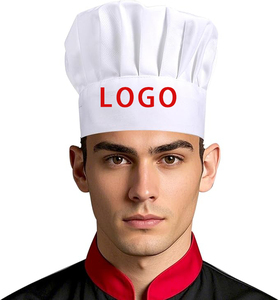 <strong>Chef</strong> <strong>Hat</strong> for Adult Adjustable Custom logo High Quality Elastic Poly-Cotton Kitchen Wholesale Cooking Cap <strong>Chef</strong> <strong>Hats</strong> for Unisex - Product Image 1