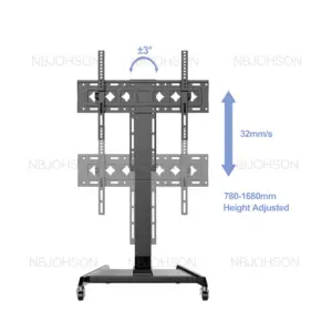 Support de chariot TV motorisé avec télécommande, 4-32-75 pouces, hauteur réglable, accessoire pour jeux vidéo