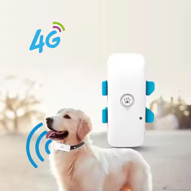 4G+2G Pet GPS tracker IP67 Waterproof Sound and Flash One-click Pet Search tracker for Dogs tracker for Cats