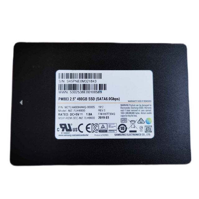 Brand New PM883 480GB SATA 6Gb/s 2.5-Inch Enterprise SSD MZ7LH480HAHQ