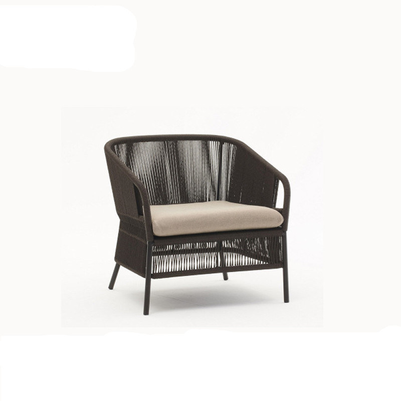 Canapé simple (corde torsadée foncée)