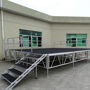 Aluminum Staging Platform Mobile Event Portable Movable Carpet Stage Mobile Stage Concert Church - Product Image 1