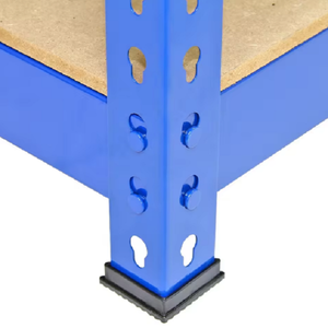 Estantería Metálica Azul de 5 Niveles Ajustables con Tablero de Madera, Estructura Principal con Recubrimiento en Polvo, Unidad de Almacenamiento - Product Image 5