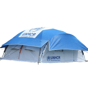Tenda di Soccorso d'Emergenza 12mq Grande Capacità Impermeabile Antivento Montaggio Rapido Rifugio Temporaneo per Vittime di Disastri - Product Image 6