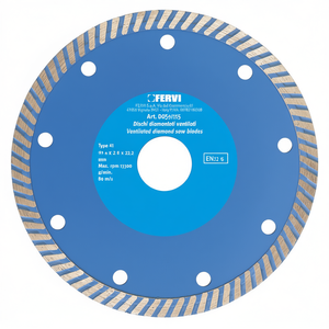 Lame de scie diamantée ventilée Fervi 115 mm Type 41 pour la découpe du béton - Product Image 2
