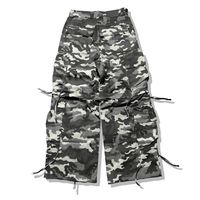 Huili nouveau Style Allover imprimé Camouflage utilitaire Baggu jambe large Cago pantalon de travail hommes personnalisé Convertible Shorts Cargo pantalon