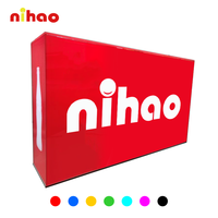 NIHAO Boîte à lumière LED extérieure certifiée CE, cadre en aluminium durable pour signalisation commerciale 24h/24 et 7j/7 et publicité de rue
