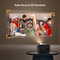 Projecteur intelligent Android 11 4K BYINTEK R20 Max 500 ANSI pour l'apprentissage interactif, la formation éducative, les présentations de bureau