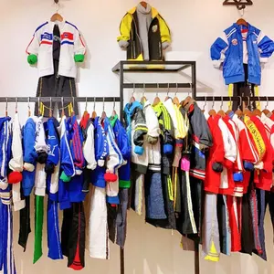 סתיו חורף חליפת ספורט מעיל בגדי ילדים מלאי ביגוד מפעל סיטונאי חבילות בגדים משומשים