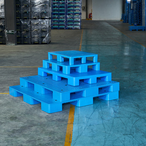 Flat Nine Legged Plastic Pallet Sichuan <b>Pattern</b> 4 Way Entry 2.0T Dynamic Load Warehouse Moisture Proof Forklift Pallet - Product Image 1