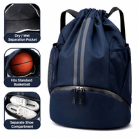 Nouveau Sac à Dos de Natation Pliable Tendance en Ripstop avec Doublure en Polyester et Fermeture à Cordon en Maille pour la Plage et la Salle de Sport