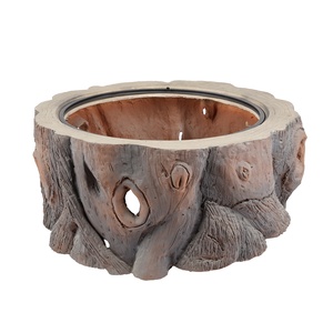 Magnésie de jardin Faux arbre Stump Bonfire Stove Brazier Poêle à bois Bol à feu en fonte Cheminée géante Foyer d'extérieur - Product Image 4