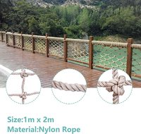 Filet de protection en corde pour escalade, balançoire de terrain de jeu, hamac, protection de balcon, escalier, clôture, pont, protection de sécurité, découpe et traitement personnalisables