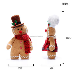 SPRING PLANTING New Christmas Decorative <b>Gingerbread</b> <b>Man</b> Doll Plush <b>Toy</b> - Product Image 4