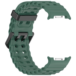 Nuovo Cinturino Sportivo Traspirante in Silicone per <span class=keywords><strong>Samsung</strong></span> Galaxy Watch 8 Ultra 47mm, Bracciale con Connettore Metallico - Product Image 1